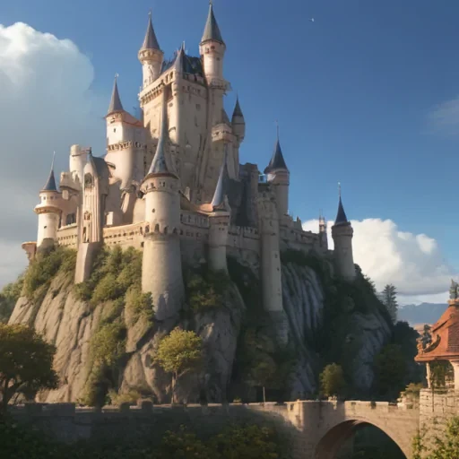castle in cartoon
