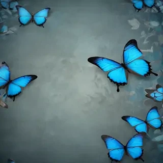 blue butterfly background