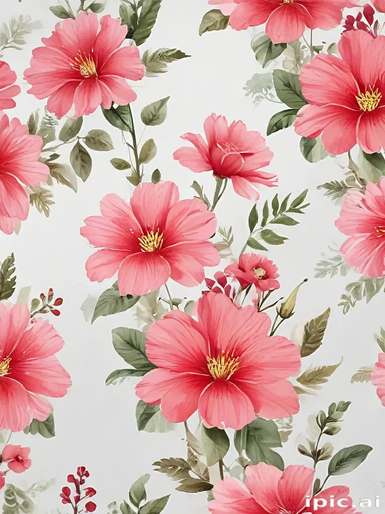 flowers clear background