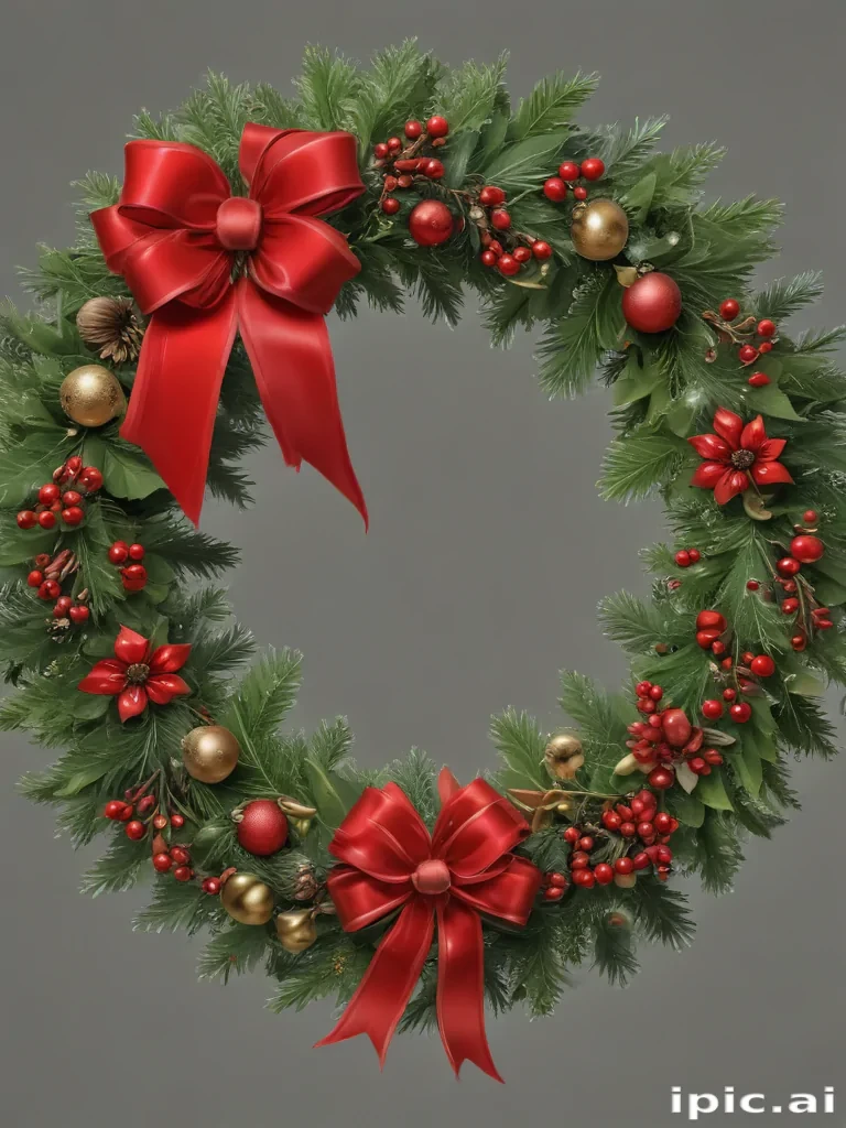 christmas wreath clip art