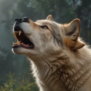 wolf howling png