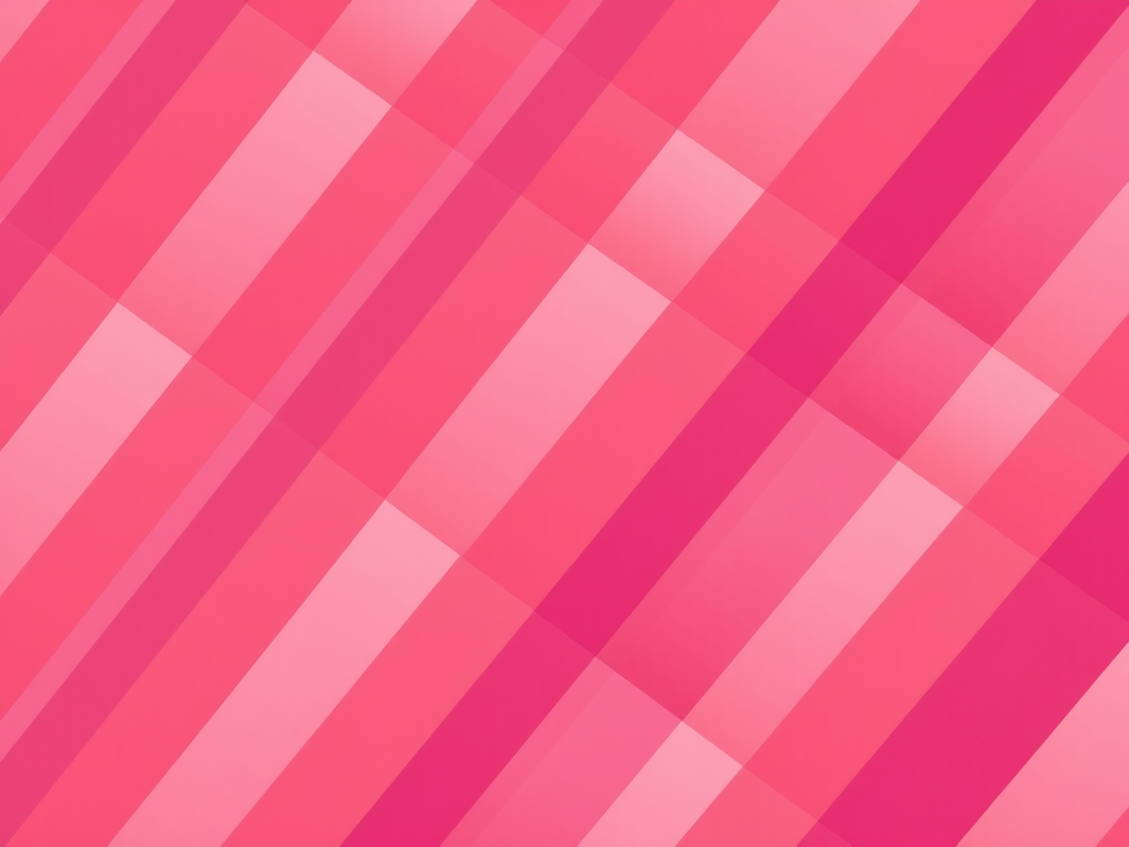 Create a vibrant abstract pattern featuring diagonal stripes in shades of red, pink, beige, and purple, captured with a Canon EOS R5, 50mm lens, f/8 aperture, ISO 100, at a 45-degree angle for a dynamic perspective and high color saturation.