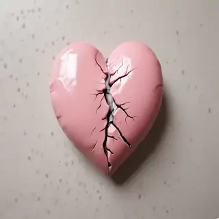 broken heart aesthetic
