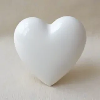 white heart