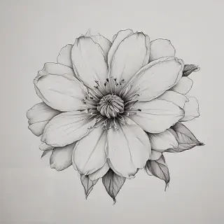 flower drawwing