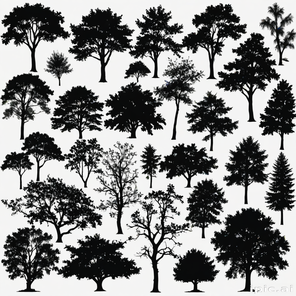 trees silhouette png