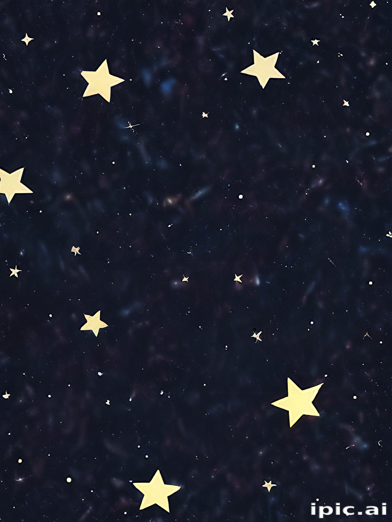 Night Sky Filled with Twinkling Stars Against a Dark Background