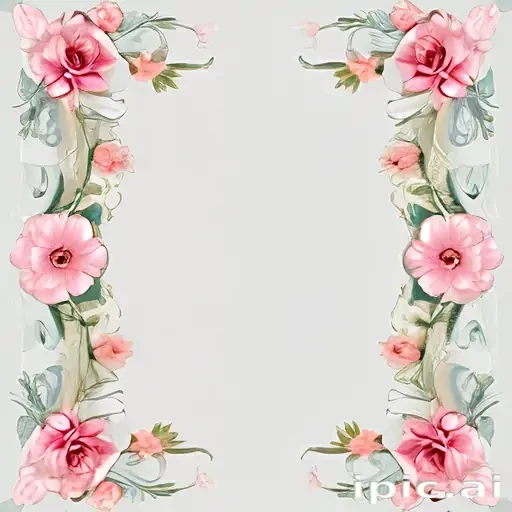 flower transparent border