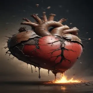 broken heart background