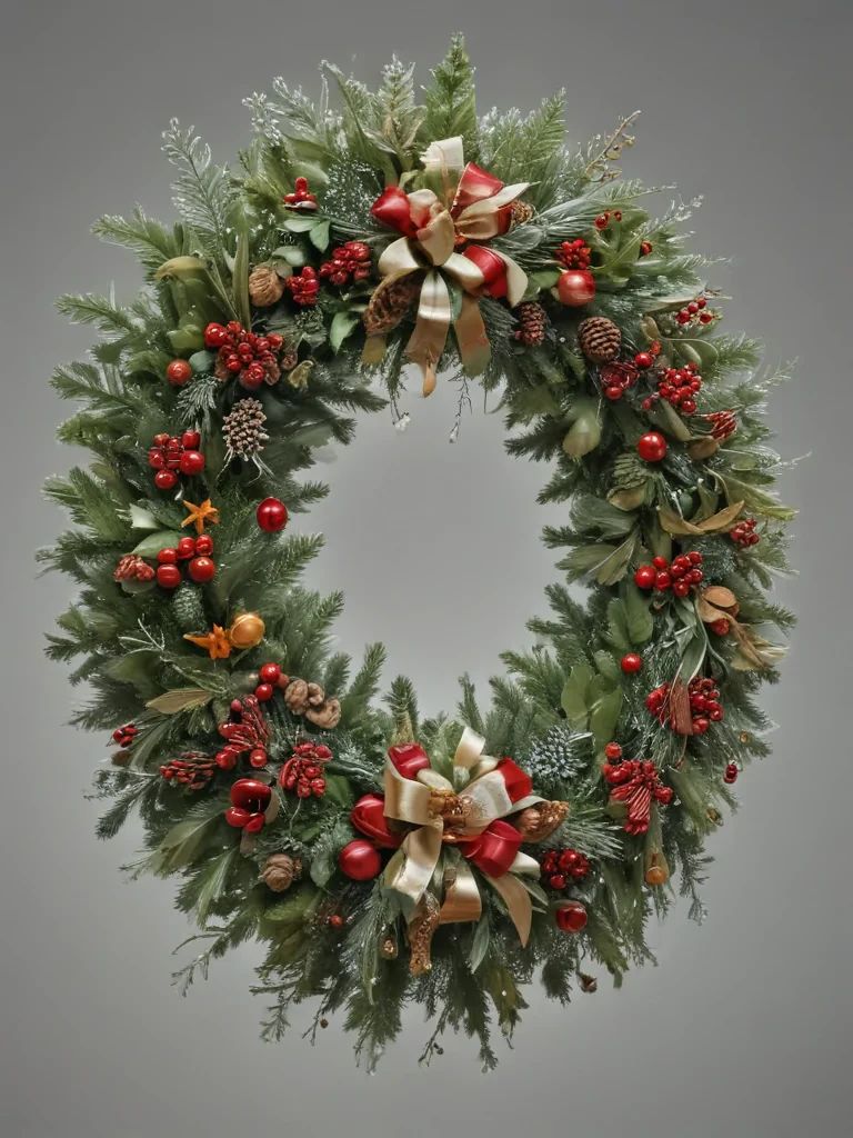 christmas wreath transparent