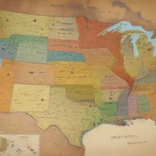 usa map with states