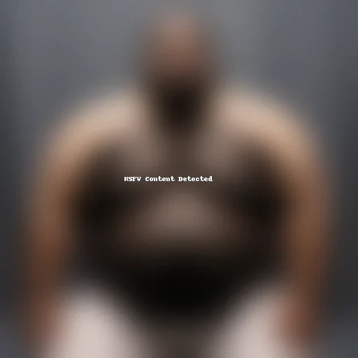 black fat man