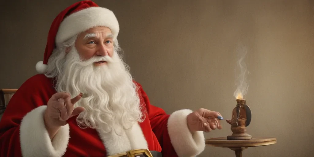 images of vintage santa