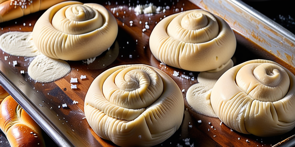 frozen bread dough into rolls