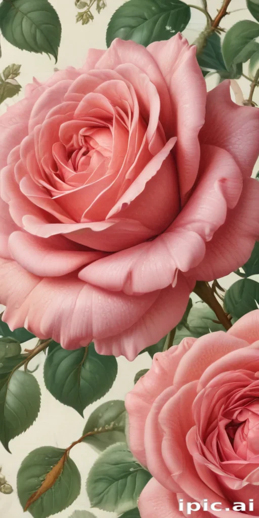vintage rose illustration