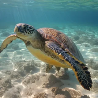 sea turtle desktop background