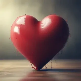 blurry heart wallpaper