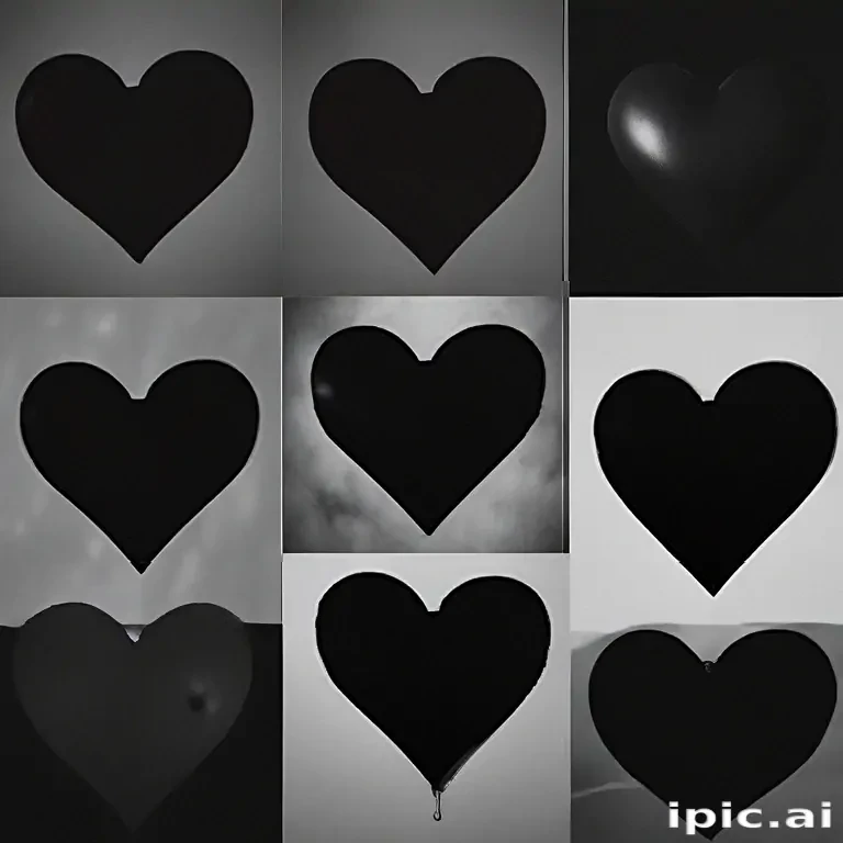black heart aesthetic