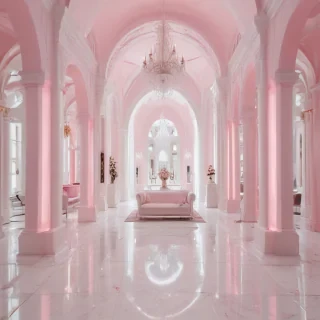 pink and white aesthetic