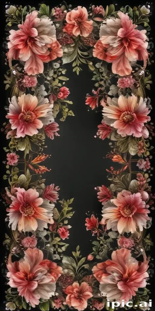 flower transparent border