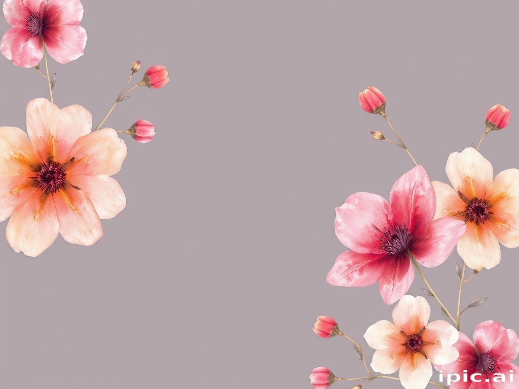 watercolor floral background