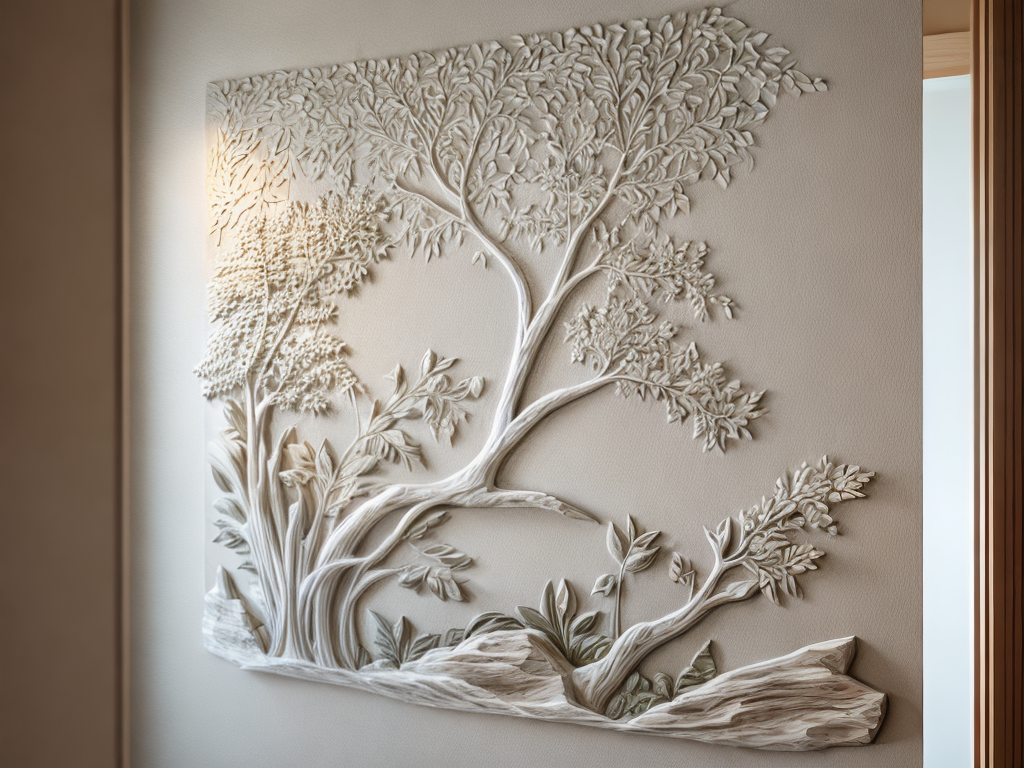 interior design wall bas-relief