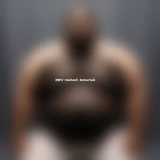 black fat man