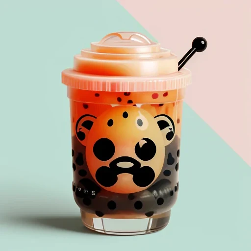 aesthetic cute boba wallpaper