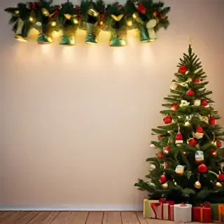 christmas background portrait