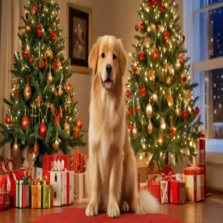 christmas wallpaper dogs