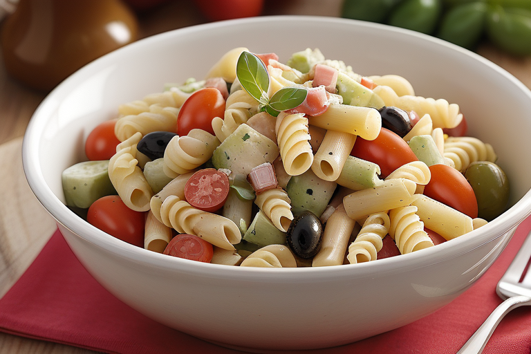 pasta salad with olive garden dressing