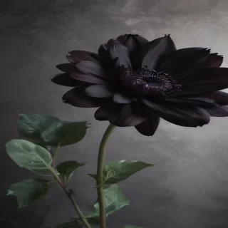 black flower
