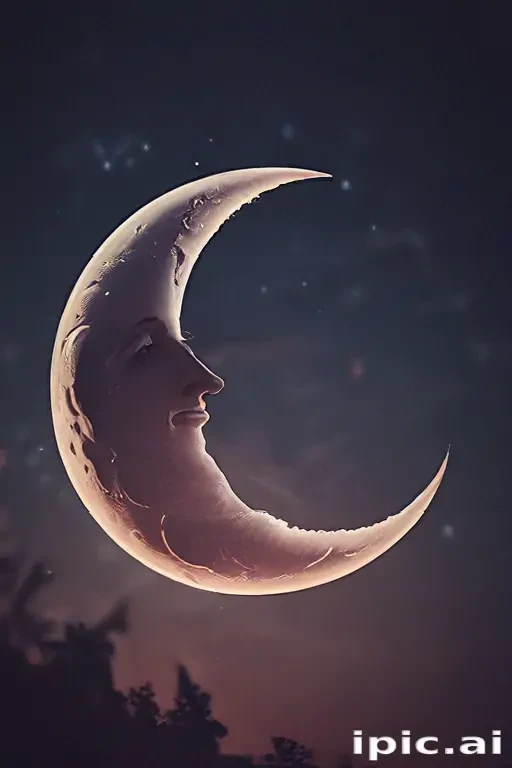 aesthetic crescent moon