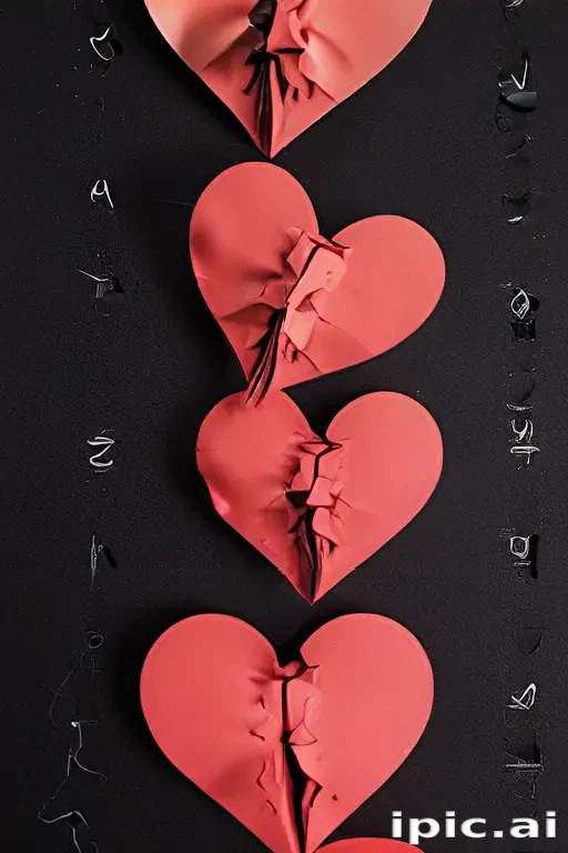 broken heart black