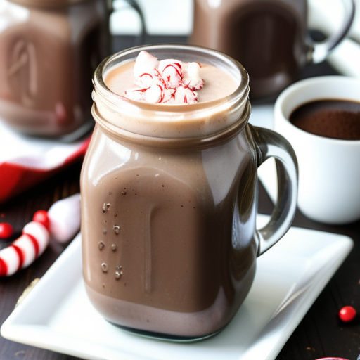 homemade peppermint mocha coffee creamer