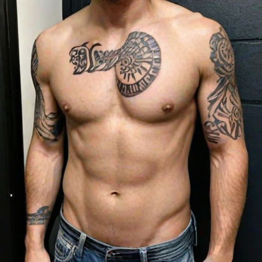 male rib tattoos