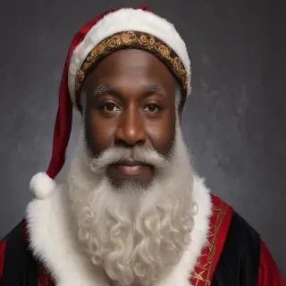 black santa png