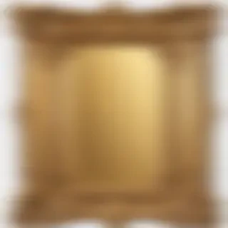 rectangle gold frame png