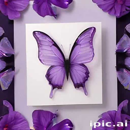 aesthetic purple butterfly