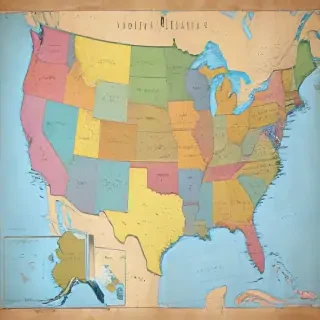 map united states