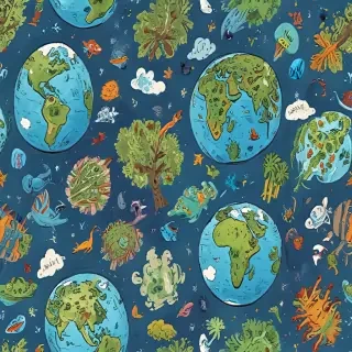 cartoon picture of planet earth