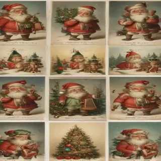 free printable vintage christmas images
