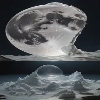 transparent moon