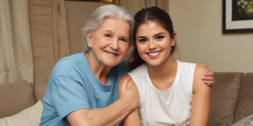 does selena gomez live with her grandparents