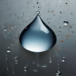 water droplets transparent