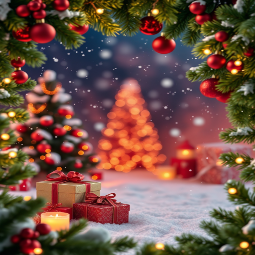 christmas background frame