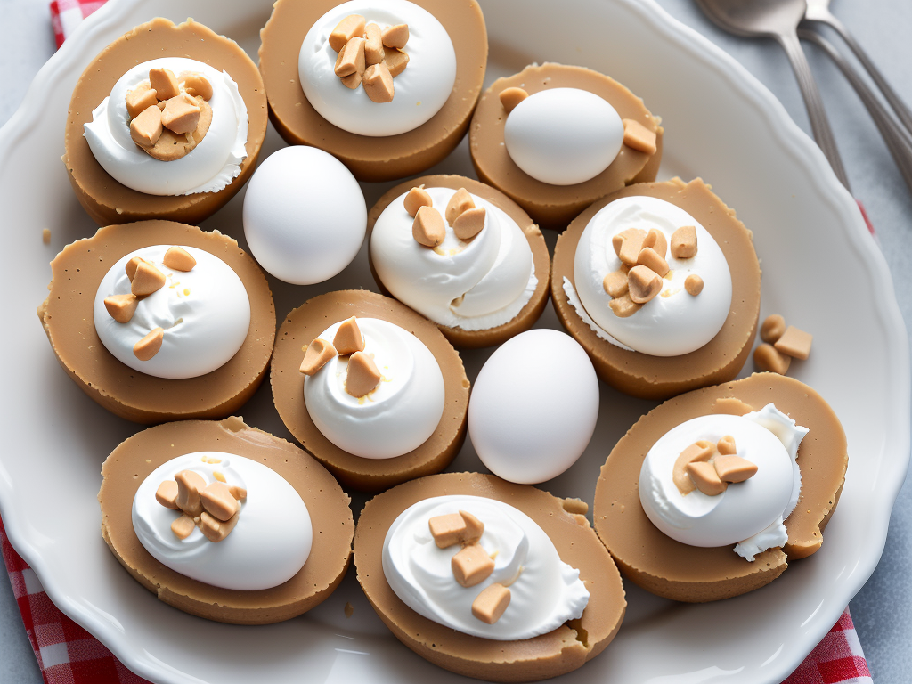 peanut butter eggs with cream cheese