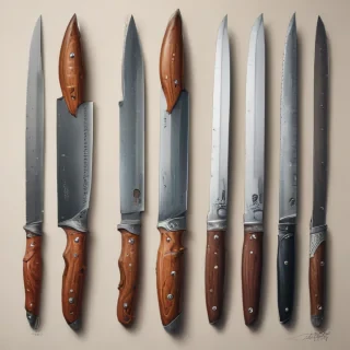 drawings of knives