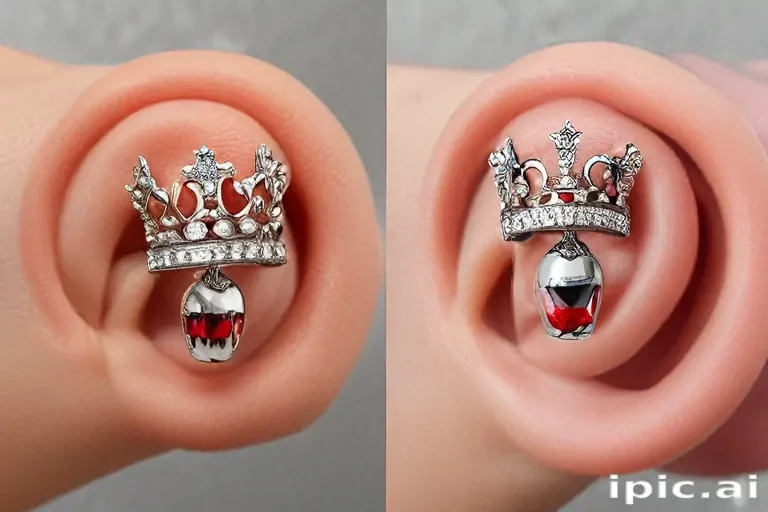kings crown piercing