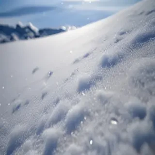transparent snow